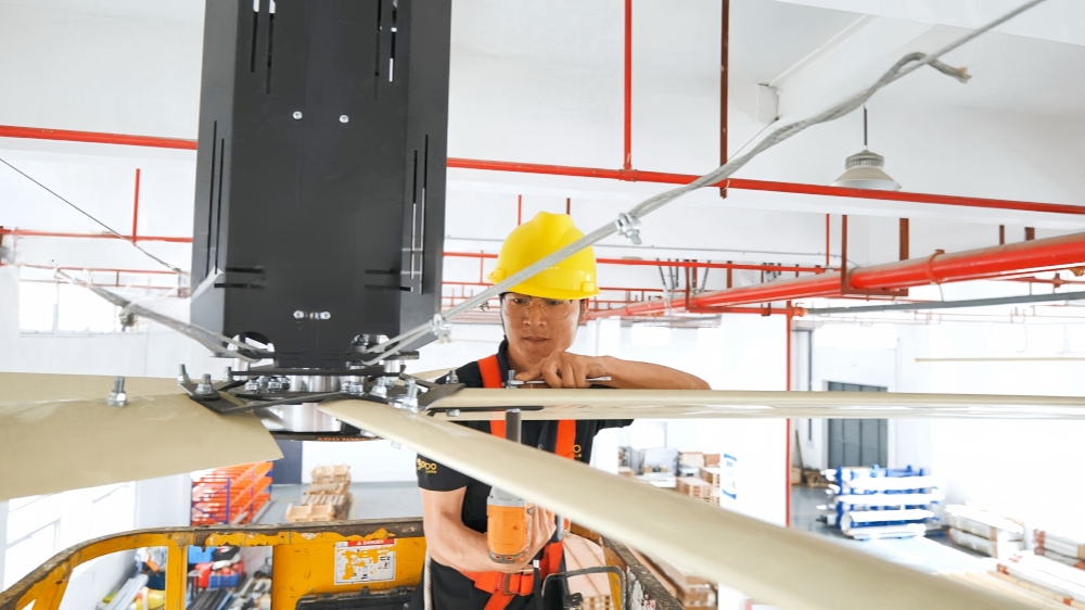 The Application of Large Energy-Saving Industrial Fans in Factory Workshops